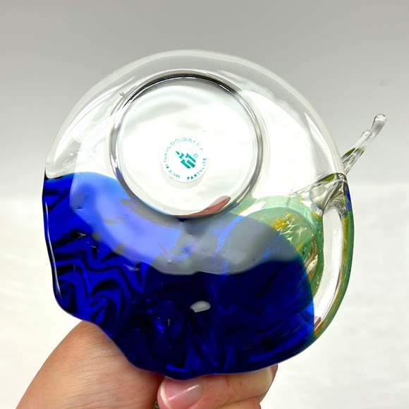 Partylite tropical Angel fish art glass tea light holder - Picture 4 of 8